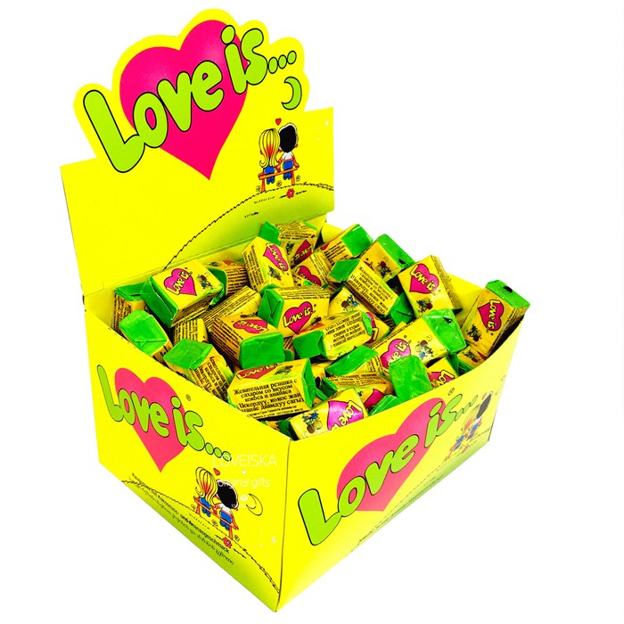 Жевательная резинка Love is "Кокос и ананас", 4,2 г