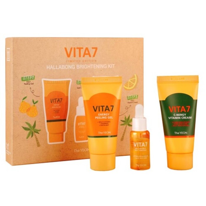 The Yeon Набор миниатюр с витаминами и халлабонгом Vita7 Hallabong Brightening Kit