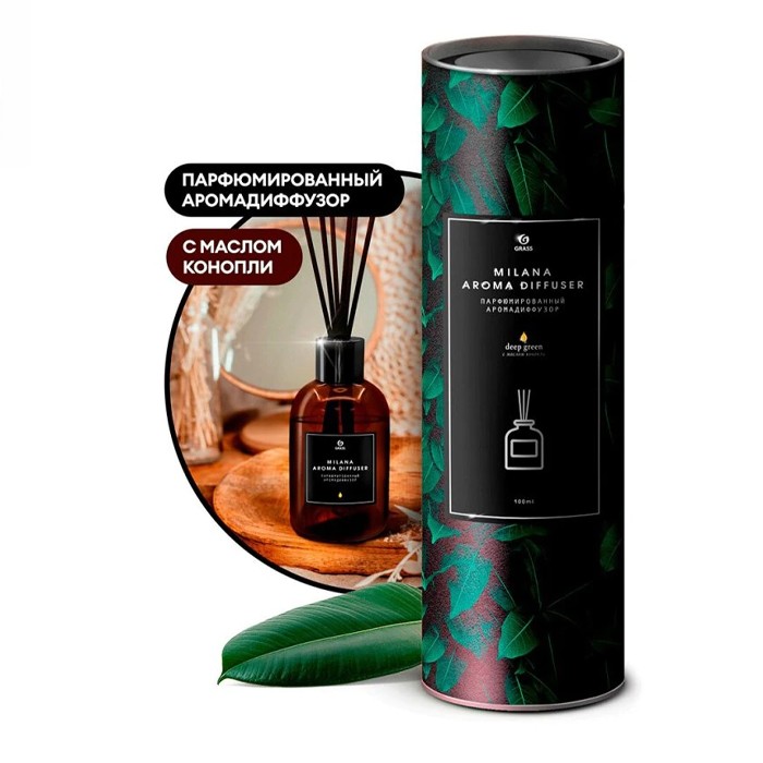 GraSS Аромадиффузор парфюмированный "Milana deep green", 100 мл
