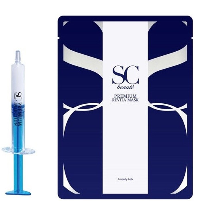 Amenity Пептидный мезоконцентрат + пептидная премиум-маска SC Beaute Premium Injection + SC Beaute Premium Revita Mask