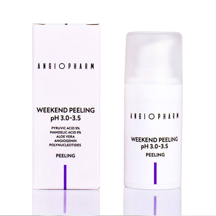 Angiopharm Пилинг выходного дня с ПДРН Weekend Peeling pH 3.0-3.5, 15 мл