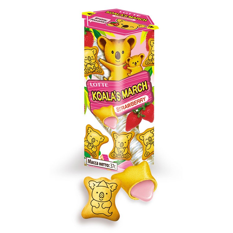Печенье KOALA'S MARCH (Strawberry) 37г