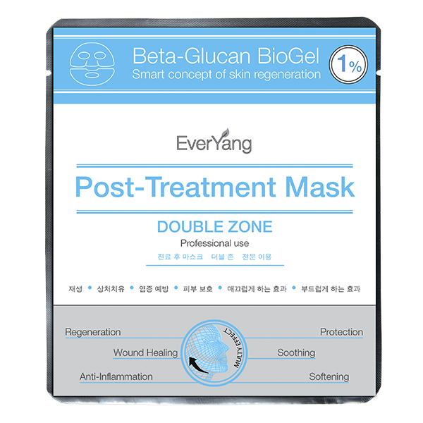 EverYang Успокаивающая послепроцедурная маска для лица и глаз Beta-Glucan Biogel 1% Post-Treatment Mask
