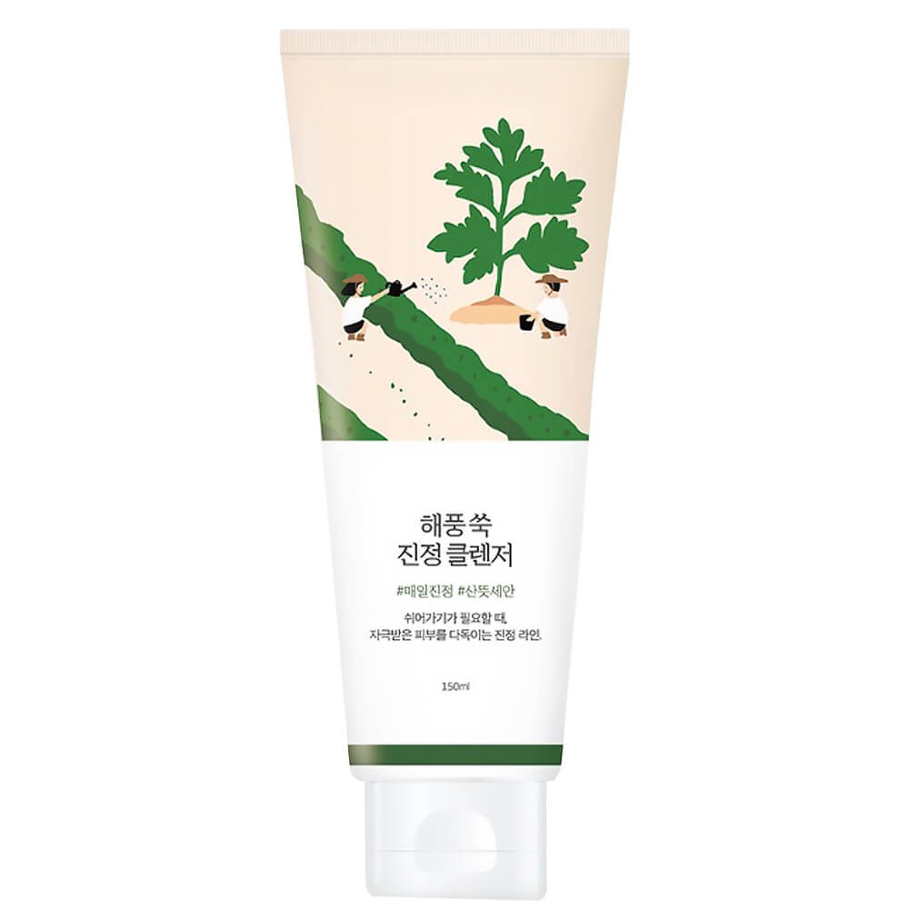 Round Lab Успокаивающая пенка для умывания с полынью Round Lab Mugwort Calming Cleanser 150мл