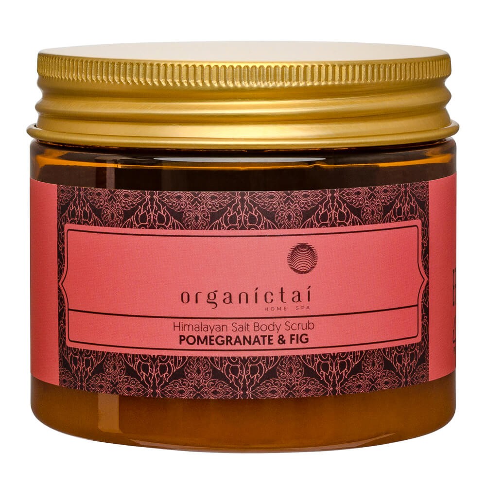 Organic Tai Скраб для тела ГРАНАТ и ИНЖИР на основе гималайской соли, 200 мл
