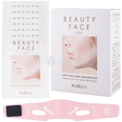Rubelli Бандаж + набор масок для подтяжки контура лица Beauty Face Premium