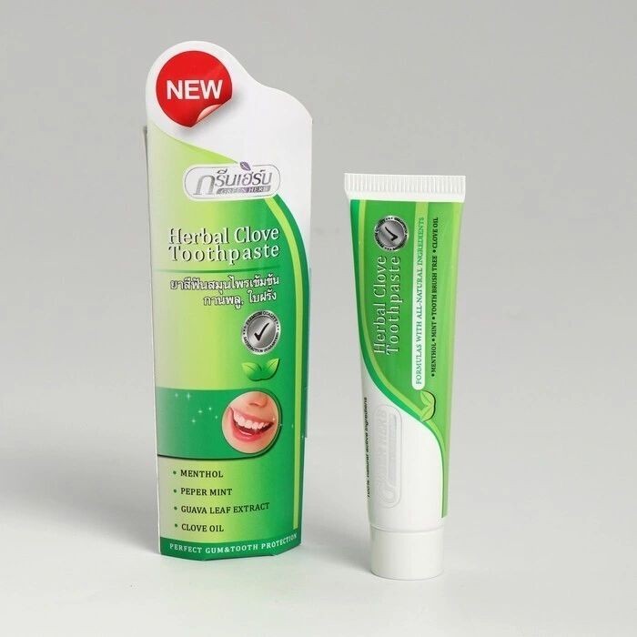 Green Herb Растительная зубная паста (в тубе) Herbal Toothpaste, 30 г
