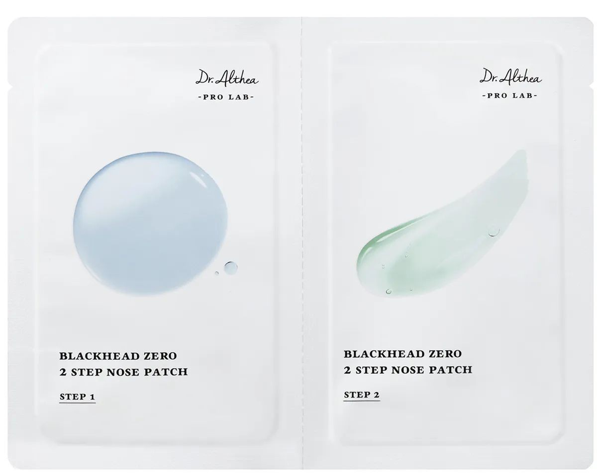 [Dr.Althea Pro Lab] Патчи от черных точек Blackhead Zero 2 Step Nose Patch, 3гр*1шт/3гр*1шт