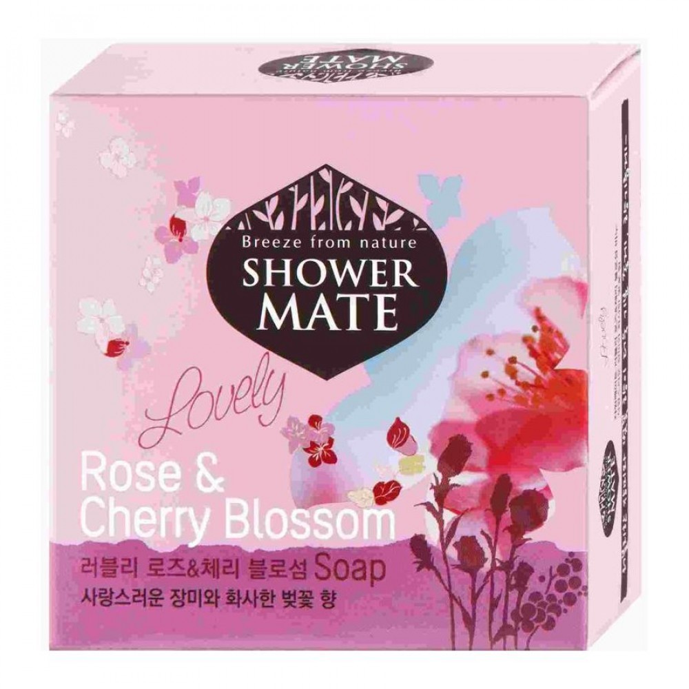 Kerasys Мыло косметическое Shower Mait Роза и вишневый цвет, 100 г