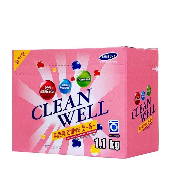 Clean Well Стиральный порошок с кондиционером 1,1 кг