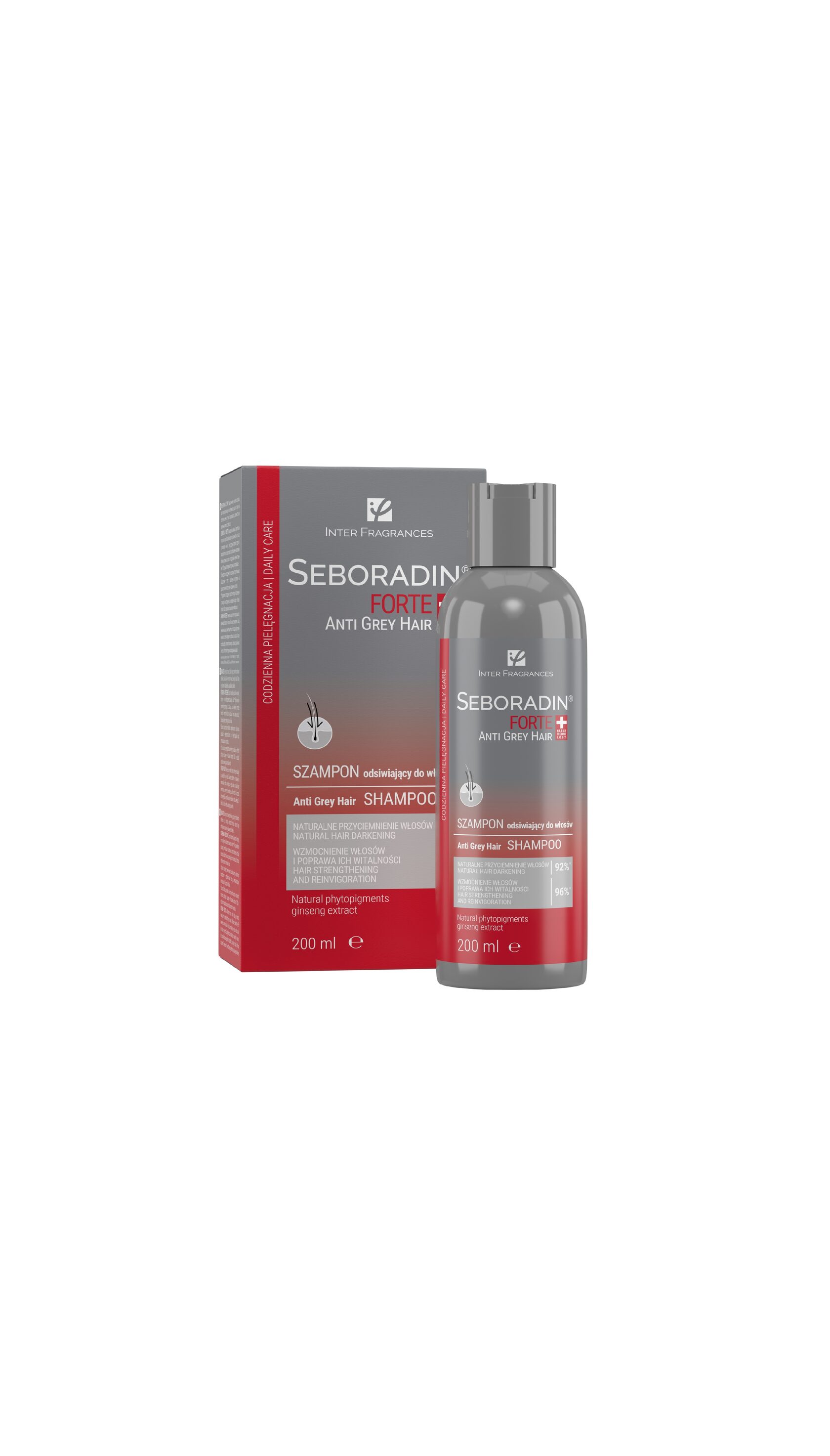 Шампунь Seboradin  FORTE от седых волос / Seboradin FORTE ANTI GREY HAIR shampoo, 200 мл