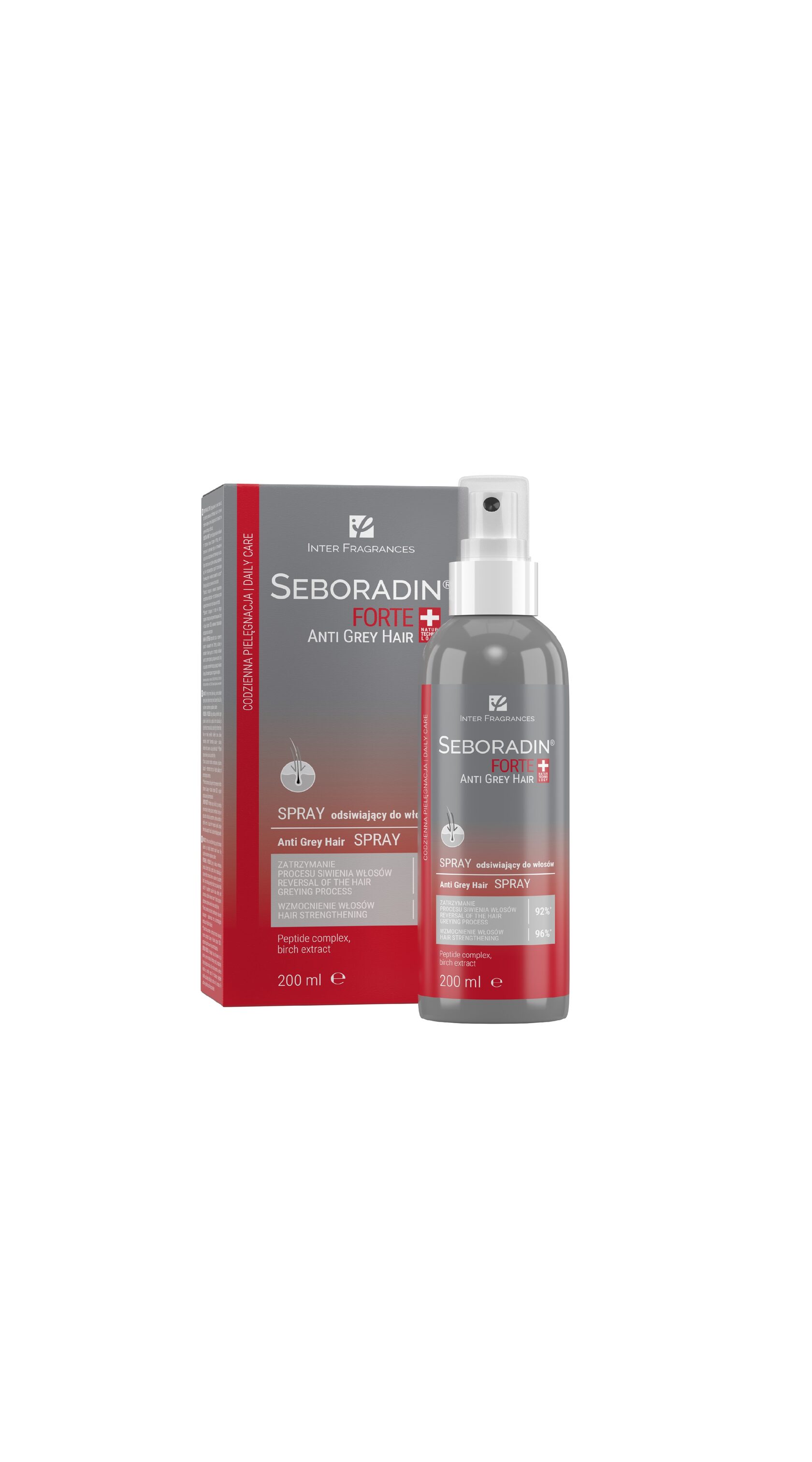 Сыворотка-спрей Seboradin  FORTE  от седых волос / Seboradin FORTE ANTI GREY HAIR spray, 200 мл